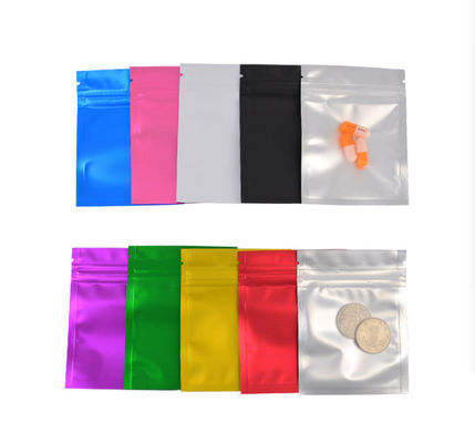 Mylar Matte Zip Resealable Plastic Packaging Bag Pouches Moisture Proof