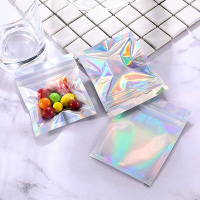 Silver Backed  Pouch Packaging VMPET Clear Front Mylar Bags
