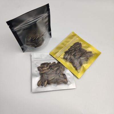 Zipper Resealable Stand Up Pouches Custom Printed Nuts Snack Pouch Packaging