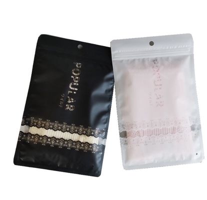 CMYK Custom Printed PE PET zip lock bags for packing clothes 12*20cm Reusable