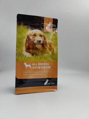 Gravure Printing Aluminum Foil Wet Dog Pet Food Packaging Bag 20kg capacity