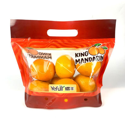 Customized BOPP PE Anti Fog Zipper Plastic Packaging Bag Pouch ISO9001 For Fruits