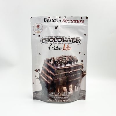 200 Microns Aluminium Zipper Pouch Food Packaging Glossy Surface