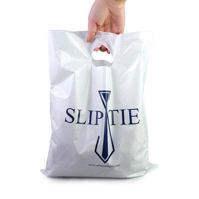 Plastic Handle Packaging Bag Die Cut Bag Shopping Bag With Own Logo