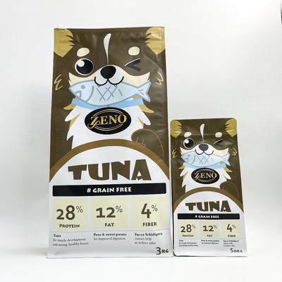 Aluminum Foil Flexible Dog Cat Birds Feeds Food Packaging Bags 3KG For Pet