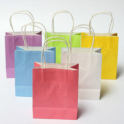 310*110*420mm gravure custom printed paper carry bags with handles Twisted
