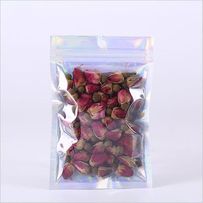 Shiny Holographic Mylar Food Packaging  Bag Pouch Aluminum Foil Metallized