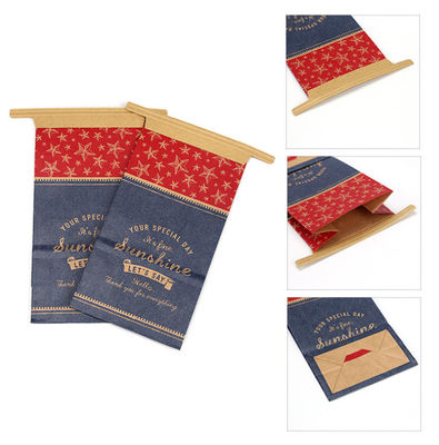 Brown White Paper Packaging For Bread Eco Friendly Bread Packaging 30*20cm