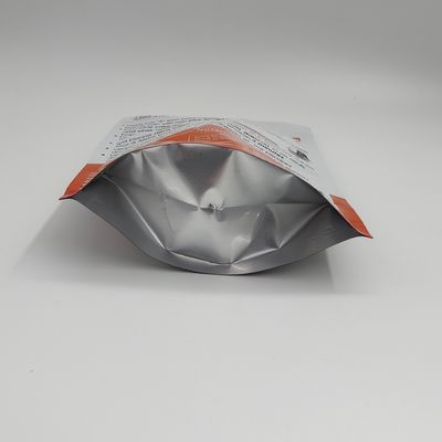 OEM Cake Powder  Aluminium Bag Side Gusset Resealable Standing Pouch Foil