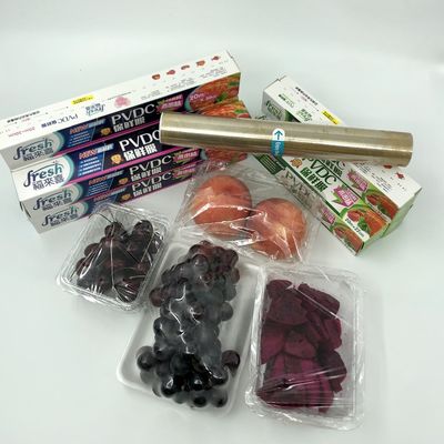 PVDC Transparent Packaging Cling Film For Refrigerating Vegetable Fruit