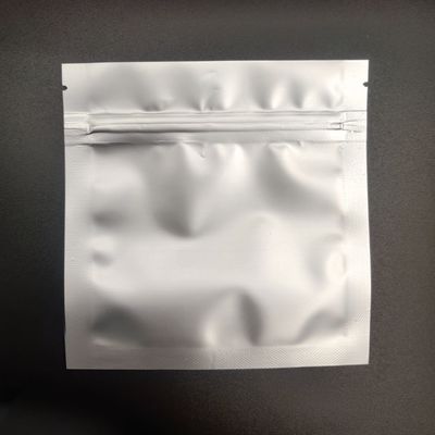 Clear Flat Bottom AL CPP Silver Aluminum Food Packaging Bag  Pouch With Resealable Zip