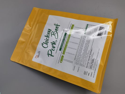 Mylar Ziplcok Resealable Food Packaging Pouch Bags Recyclable For Pet Food