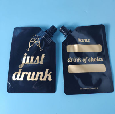 Custom Artwork Gravure Printing Liquid Packaging Pouch  bag With Nozzle 200 microns