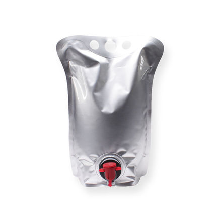 CMYK Vaccum Spouted Stand Up Liquid Packaging Pouches Aluminum Foil Inner