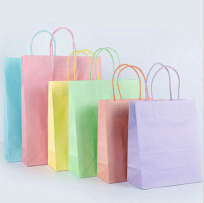 Custom Logo Paper Carrying Shopping Bags For Gift Clothes Packaging