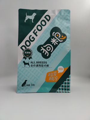 Gravure Printing Aluminum Foil Wet Dog Pet Food Packaging Bag 20kg capacity