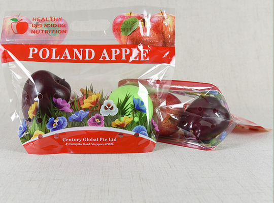 Customized BOPP PE Anti Fog Zipper Plastic Packaging Bag Pouch ISO9001 For Fruits