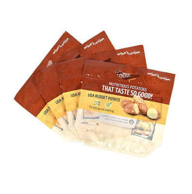 BOPA Breathable Perforated Zip Lock Plastic Packaging Bags For Fruits And Vegetables