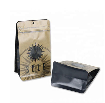 Waterproof CPP Kraft Coffee Pouch Packaging Gravure Printed