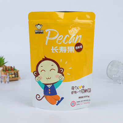 Leak Proof Aluminium Stand Up Pouch SGS Aluminum Pouches For Food Candy Nuts