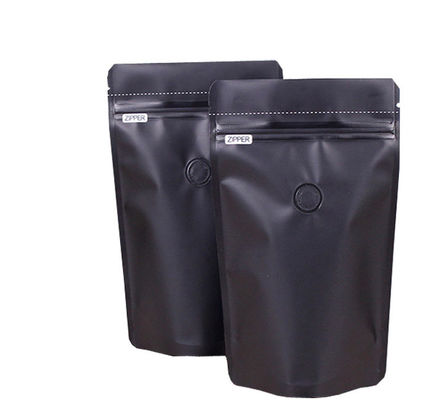 Zipper Lock Self Supporting BOPP Coffee Pouch Packaging With Valve