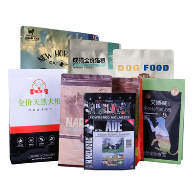 Customized Printing Animal Food Packaging ODM Plastic Pet Food Bag