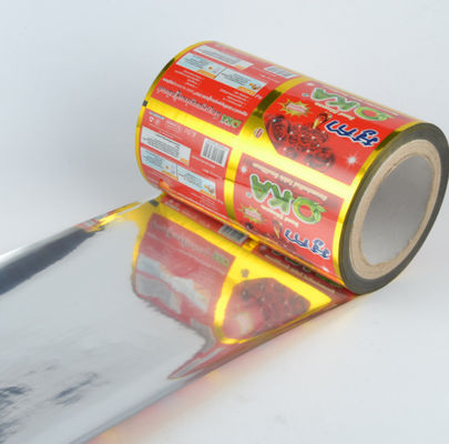 Food Grade Laminated Printed Packaging Rolls 100-300 Mirons With Aluminum Foil Inner