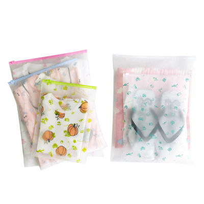 Biodegradable Customized Plastic PE  Clothing Bags Silk Screen Printed