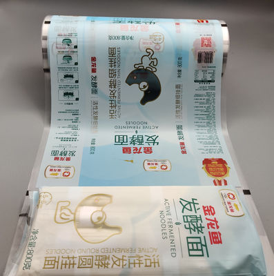 OEM ODM Food Packaging Plastic Film Roll Gravure Printing For Instant Dry Noodle