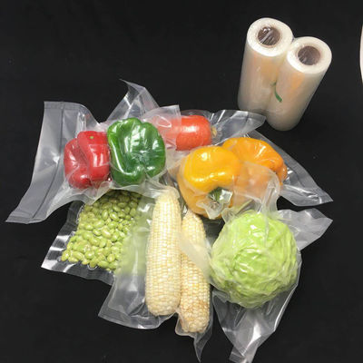 Airtight Meat In Vacuum Packaging Bag PE Transparent Side Gusseted