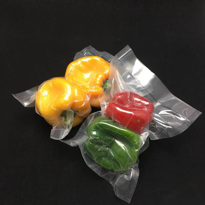 Airtight Meat In Vacuum Packaging Bag PE Transparent Side Gusseted