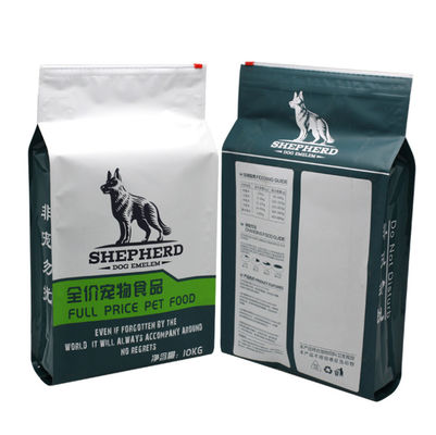 5kg 10kg 15kg Capacity Plastic Cat Pet Food Pouch Package Quad Sealed