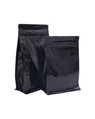 Custom Gravure Printed Coffee Pouch Packaging Bags Flat Bottom Reusable
