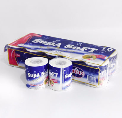 LDPE Material toilet roll paper Plastic Packaging Bag 60mic 80mic thick