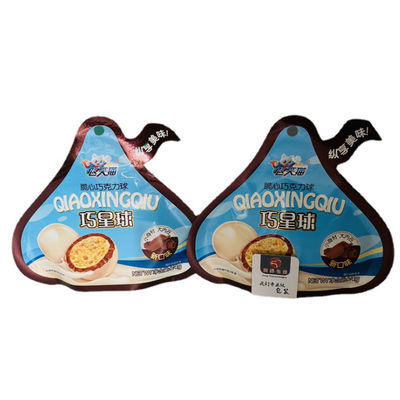 Heterotypic Aluminium Seal Bag Side Gusset Chocolate Aluminium Foil Standing Pouch