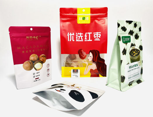 Heterotypic Aluminium Seal Bag Side Gusset Chocolate Aluminium Foil Standing Pouch