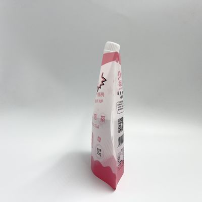 CMYK 4 Layer PE Custom Juice Pouches Plastic Liquid Pouches With Nozzle