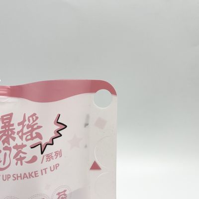 CMYK 4 Layer PE Custom Juice Pouches Plastic Liquid Pouches With Nozzle