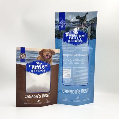 Garvure Printing Stand Up Pet Food Packaging Bag With Zipper Top