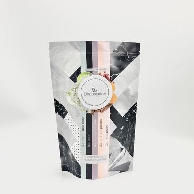 OEM Dry Fruits Stand Up Food Packaging Bag 60 Microns Smell Proof