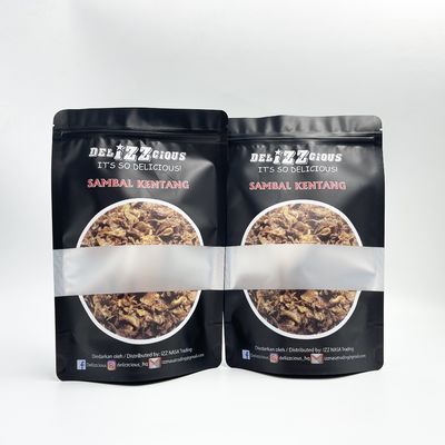 Aluminum Foil Waterproof Food Packaging Bags With Clear Window