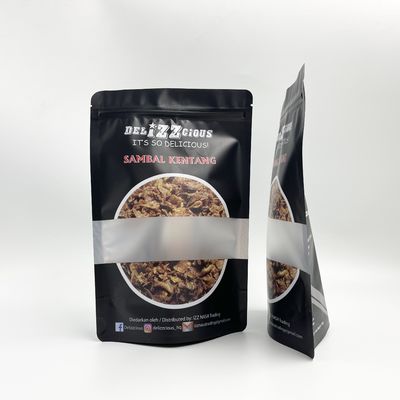 Aluminum Foil Waterproof Food Packaging Bags With Clear Window