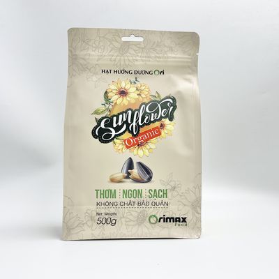 Flat Bottom Zipper Nuts Food Packaging Bag Gravure Printed