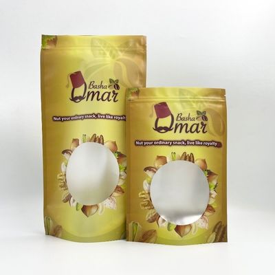 500g Capacity Laminated Matt Finish Zipper Coffee Bags Wiht Valve