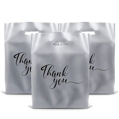 Die Cut Handle Carrying Shopping Bags 200 Microns Gravure Printing