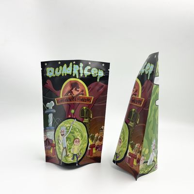 Top Zipper Custom Printing Packaging Bags EU Standard 80mic 150 Microns