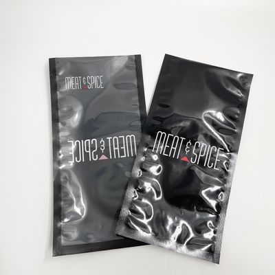 Custom Printed Glossy Block Color Front Transparent Vacuum Sealing Packaging Bag