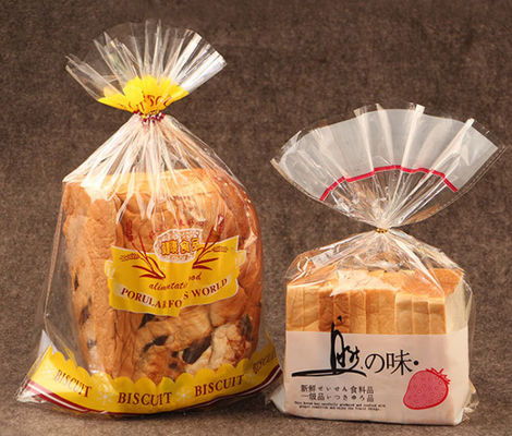 Custom Printed BOPP Bread Bag Plastic Toast Bags Cellophane Bread bags