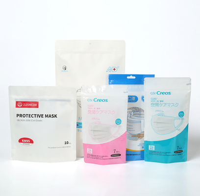 Custom Surgical Disposable N95 Face Mask Plastic Packing Bag 60mic