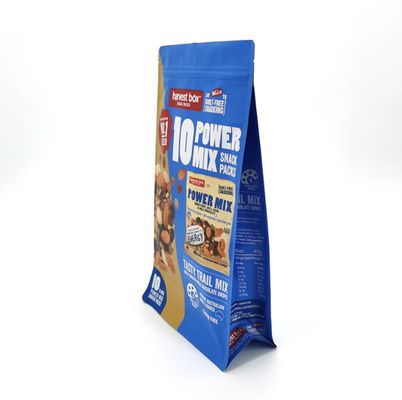Customized Aluminum Foil Inside Flat Bottom Bags Offset Printing